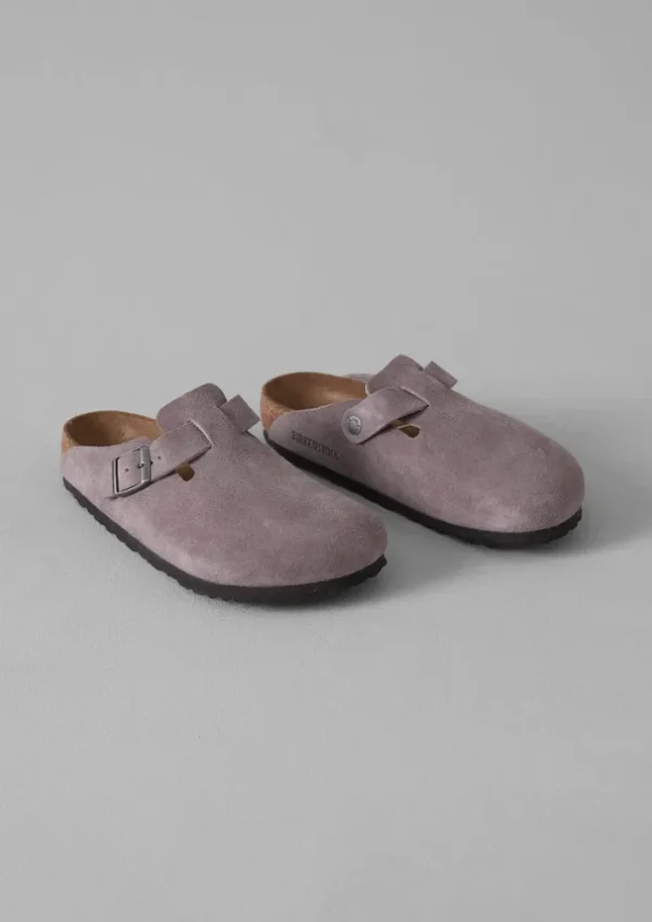 Women TOAST Shoes | Slippers-Birkenstock Boston Suede Clogs