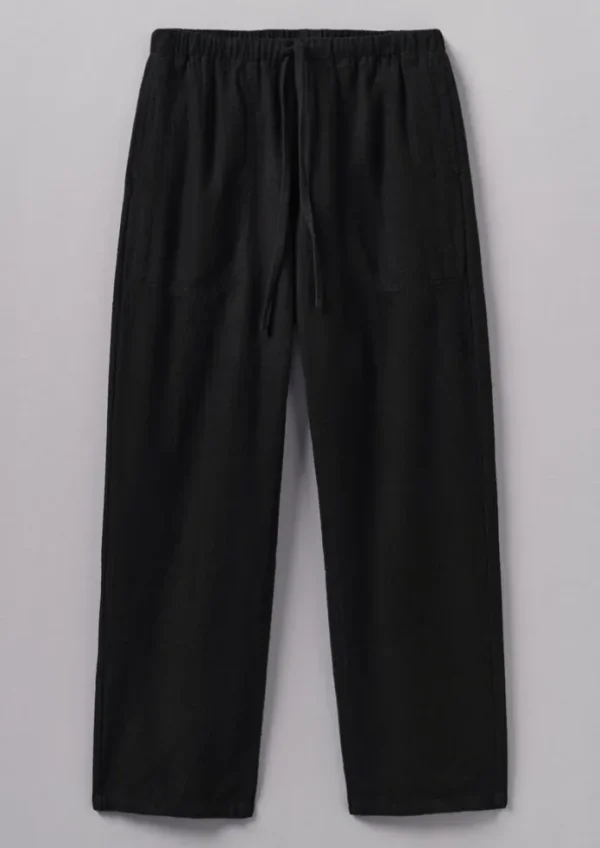 Women TOAST Linen | Loungewear-Brushed Cotton Linen Herringbone Trousers