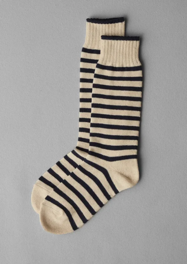 Women TOAST Socks & Tights-Chup Cotton Linen Stripe Socks