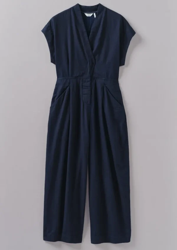 Women TOAST Jumpsuits | Trousers-Cross Front Twill Jumpsuit