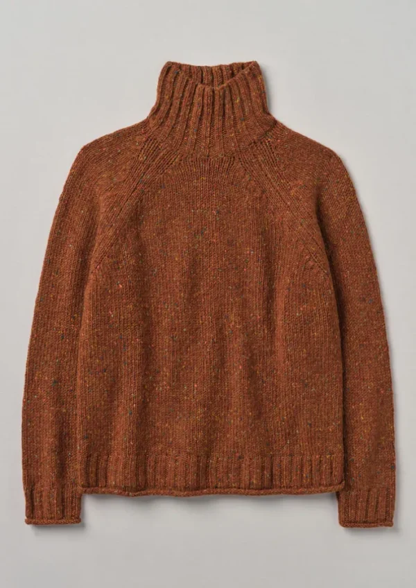 TOAST Knitwear-Donegal Roll Neck Sweater