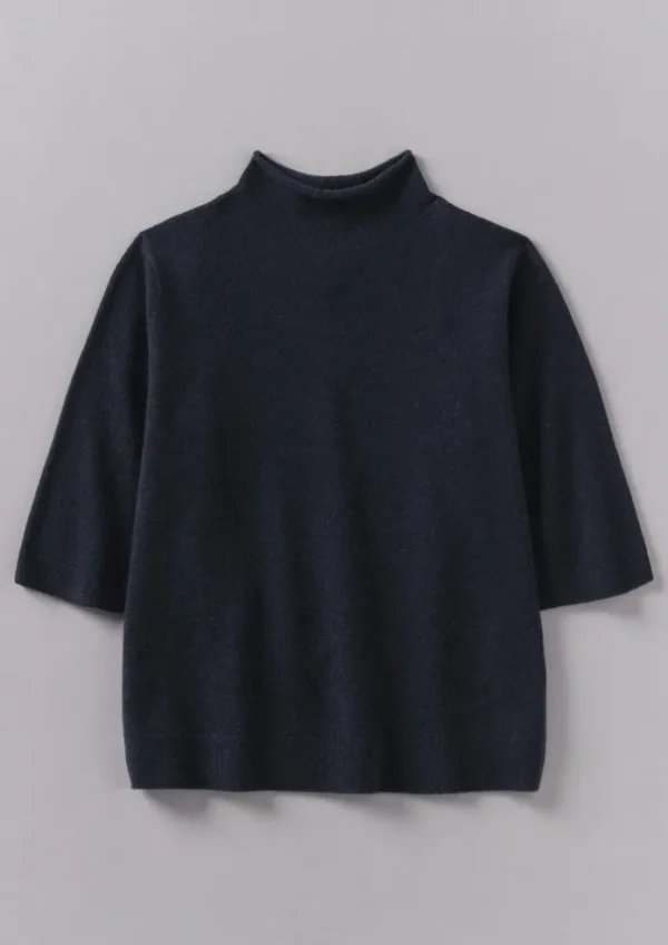 Women TOAST Cashmere | Knitwear-Fine Wool Cashmere Half Sleeve Sweater