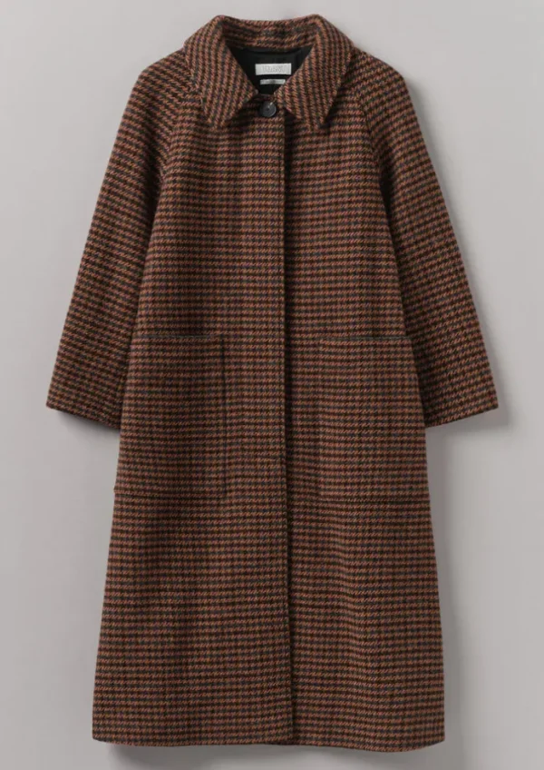 Women TOAST Coats & Jackets-Frankie Wool Houndstooth Raglan Coat