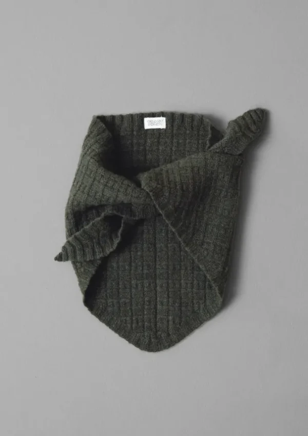 TOAST Hats, Scarves & Gloves | Hats, Scarves & Gloves-Grid Stitched Knitted Bandana