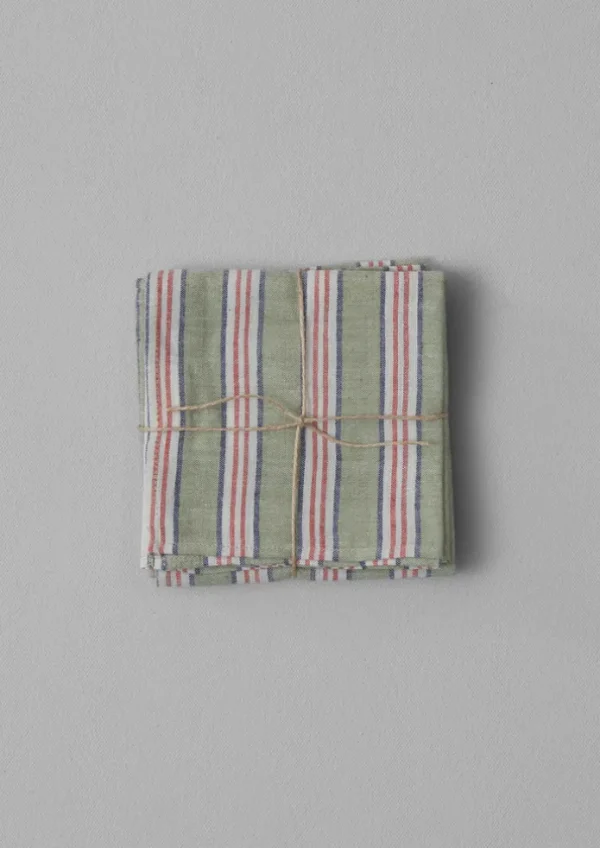 TOAST Textiles | Kitchen-Hand Woven Stripe Napkin Set