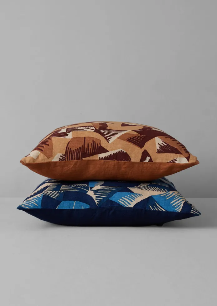 TOAST Textiles | Cushions & Covers-Kinetic Geo Linen Cushion Cover