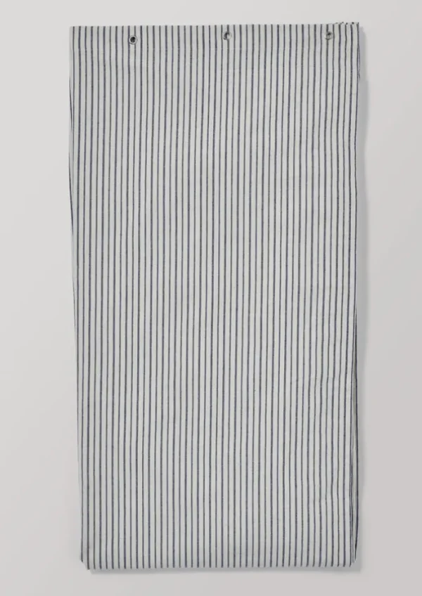 TOAST Bathroom-Organic Cotton Pyjama Stripe Shower Curtain