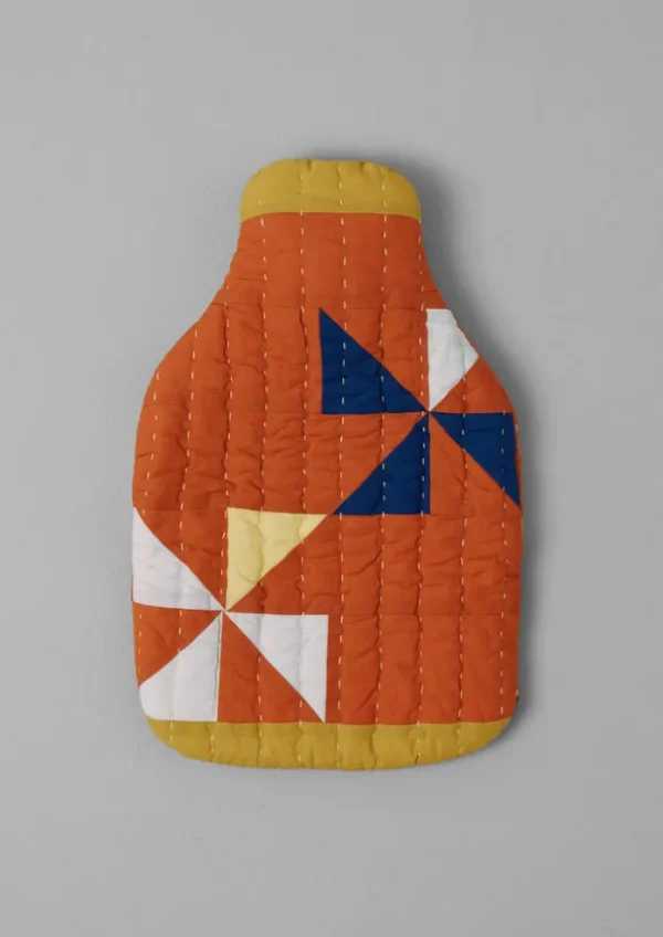 TOAST Textiles | Hot Water Bottle Covers-Pinwheel Patchwork Hot Water Bottle Cover