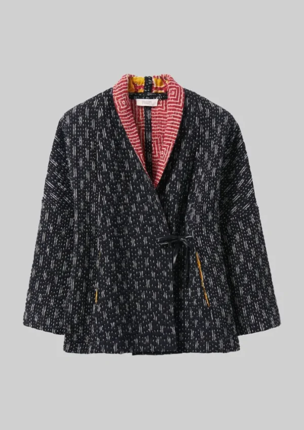 Women TOAST Gowns | Nightwear-Repurposed Ikat Kantha Jacket