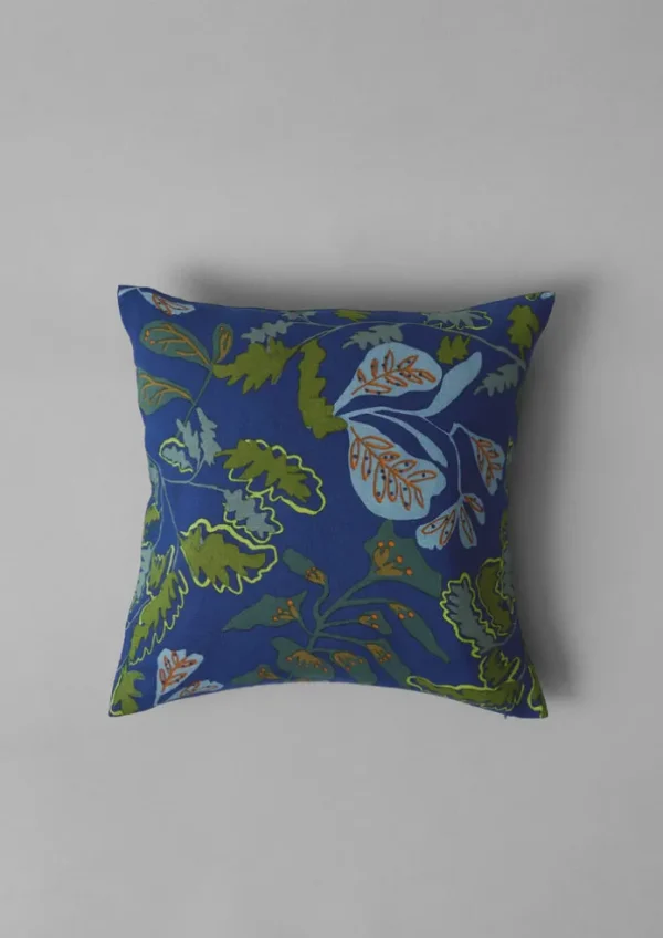 TOAST Textiles | Cushions & Covers-Trailing Foliage Linen Cushion Cover