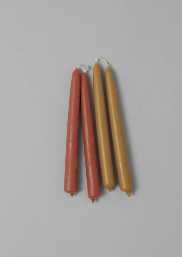 TOAST Candles & Holders-Wax Atelier Set of Four Dinner Candles
